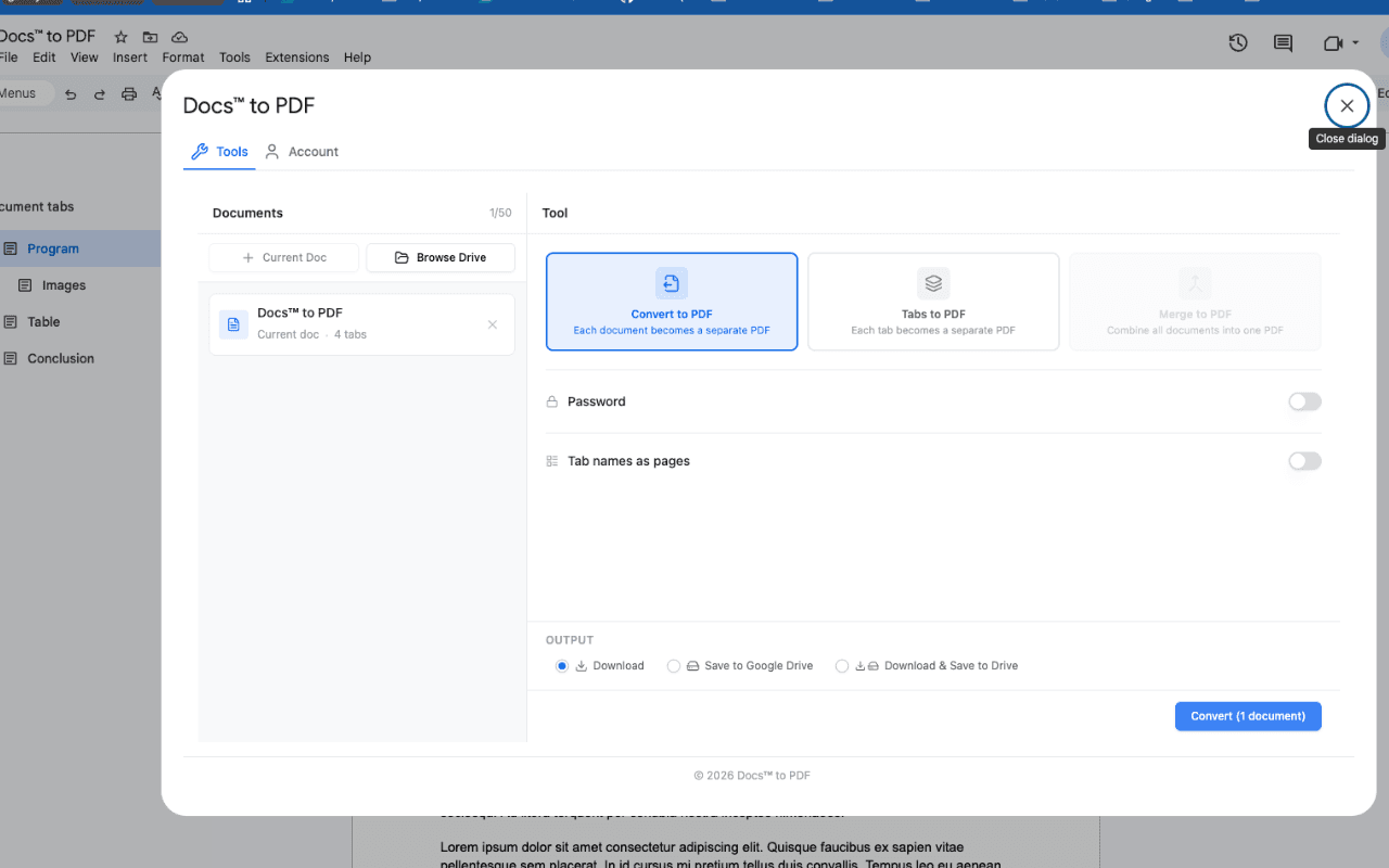 Doc to PDF screenshot 3