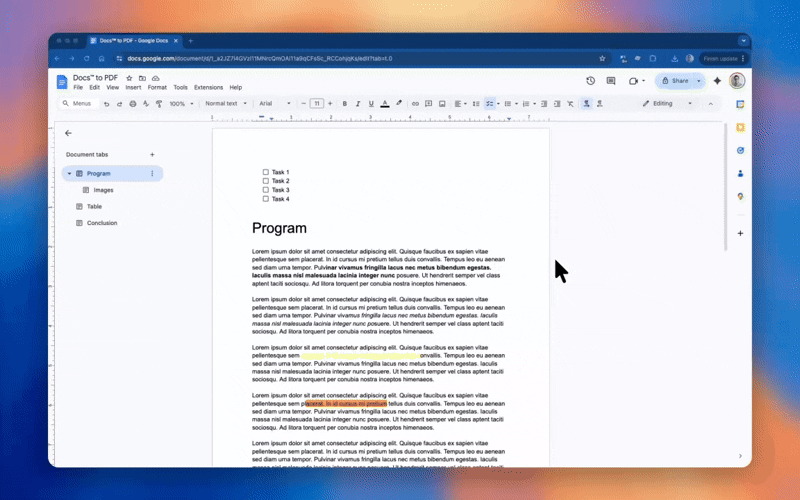 Doc to PDF screenshot 2